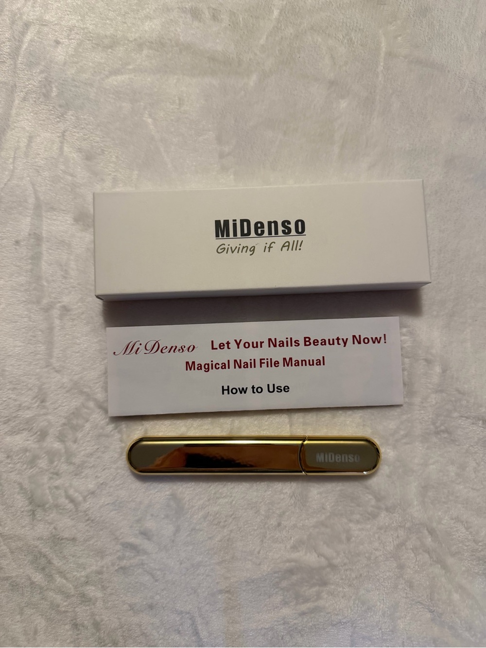 MiDenso Gold Compact Glass Nail File